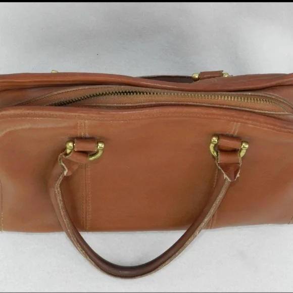 Coach Vintage 9871 Beaumont Doctor Satchel Bag British Tan Leather made in USA - Picture 2 of 8